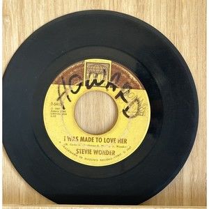Stevie Wonder 45 RPM I Was Made To Love Her Hold Me Tamla T-54151 Jukebox 7” 67